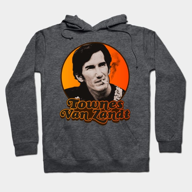 Townes Van Zandt ))(( Retro Outlaw Country Tribute Hoodie by darklordpug